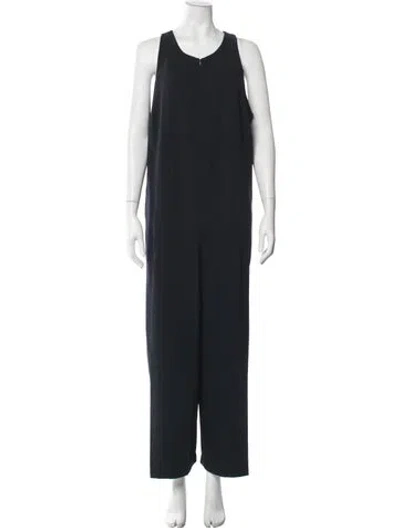 Pre-owned Roucha Scoop Neck Jumpsuit In Blue