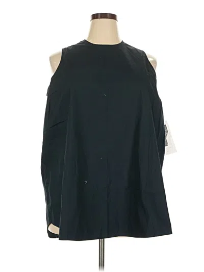 Pre-owned Roucha Sleeveless Top Black Cold Shoulder Neckline Tops