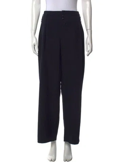Pre-owned Roucha Straight Leg Pants In Black