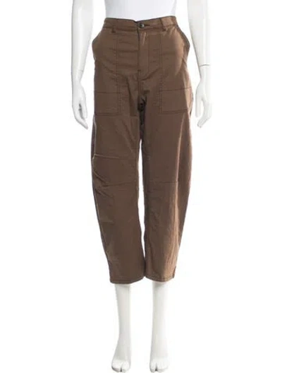 Pre-owned Roucha Straight Leg Pants In Brown
