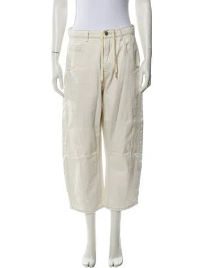Pre-owned Roucha Straight Leg Pants In Neutral