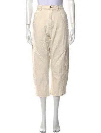 Pre-owned Roucha Straight Leg Pants In Neutral