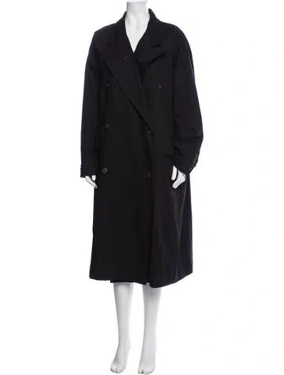 Pre-owned Roucha Trench Coat In Black