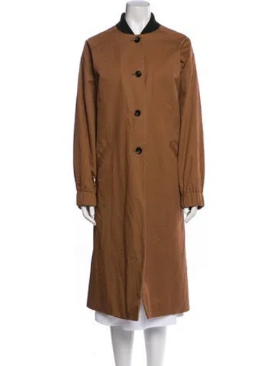Pre-owned Roucha Trench Coat In Orange