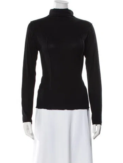Pre-owned Roucha Turtleneck Long Sleeve Top W/ Tags In Black