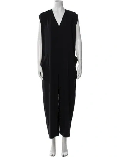 Pre-owned Roucha V-neck Jumpsuit In Blue
