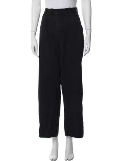Pre-owned Roucha Wide Leg Pants In Black