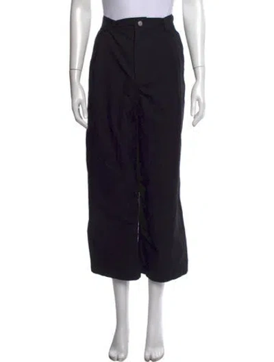 Pre-owned Roucha Wide Leg Pants In Black