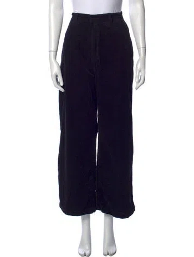 Pre-owned Roucha Wide Leg Pants In Black
