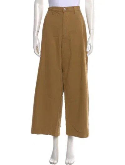 Pre-owned Roucha Wide Leg Pants In Brown