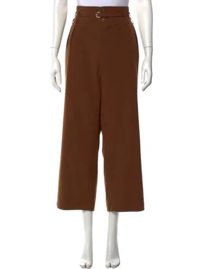Pre-owned Roucha Wide Leg Pants In Brown