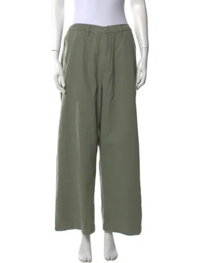 Pre-owned Roucha Wide Leg Pants In Green