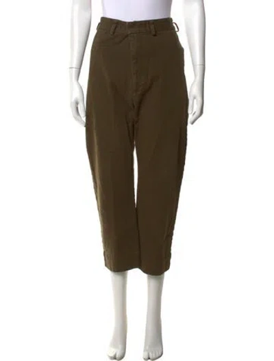 Pre-owned Roucha Wide Leg Pants In Green