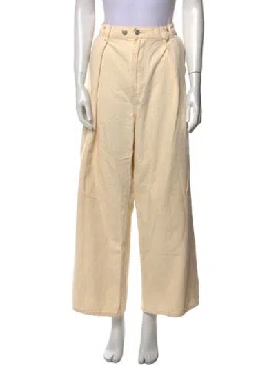 Pre-owned Roucha Wide Leg Pants In Neutral