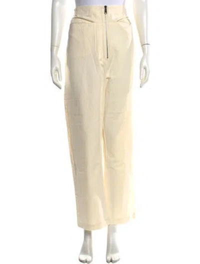 Pre-owned Roucha Wide Leg Pants In Neutrals