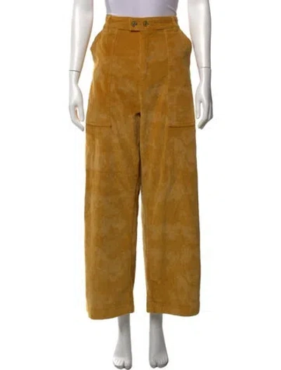 Pre-owned Roucha Wide Leg Pants In Yellow