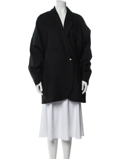 Pre-owned Roucha Wool Jacket In Black