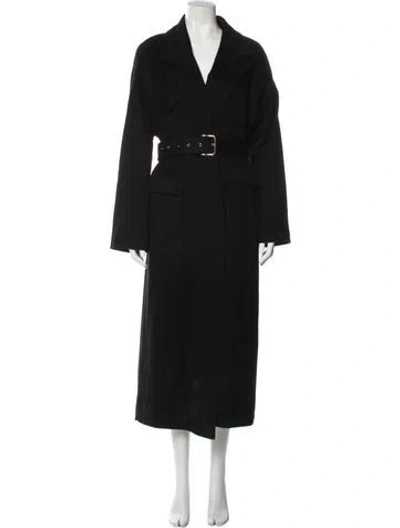 Pre-owned Roucha Wool Trench Coat In Gray