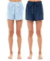 ROUDELAIN 2-PACK YUMMY SUPER SOFT SLANT-POCKET SLEEP SHORTS