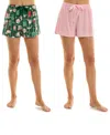 Roudelain Women's 2-pack Pull-on Shorts Set In Multi