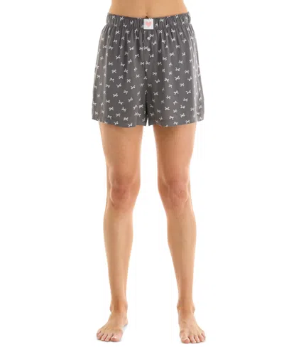 Roudelain Women's 2-pk. Printed Mid-rise Boxer Shorts In Gray