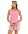 Roudelain Women's Cami Tank Top With Lettuce Edging