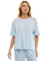 Roudelain Women's Drop-shoulder Crewneck Sleep Tee In Nantucket Breeze