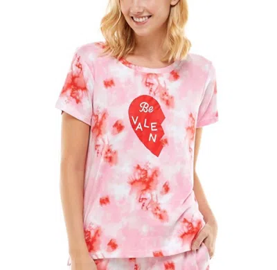 Roudelain Women's Mommy And Me Whisper Luxe Pajama Top In Cloudy Tie Dye In Pink