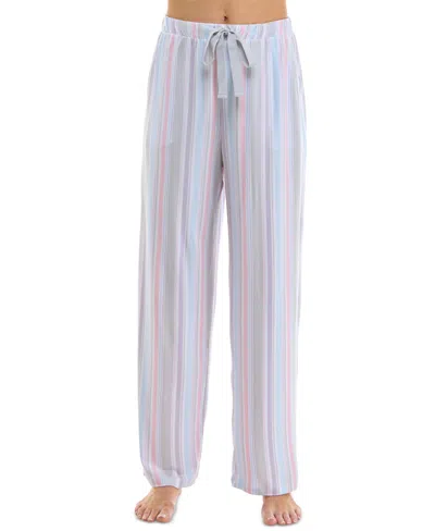Roudelain Women's Printed Drawstring Pajama Pants In Laurie Vertical Stripe