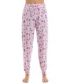 Roudelain Women's Printed Jogger Pajama Pants In Comino Butterflies With Flowers