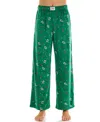 Roudelain Women's Printed Open Leg Velour Pants In Green