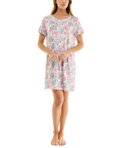 Roudelain Women's Printed Short-sleeve Sleepshirt