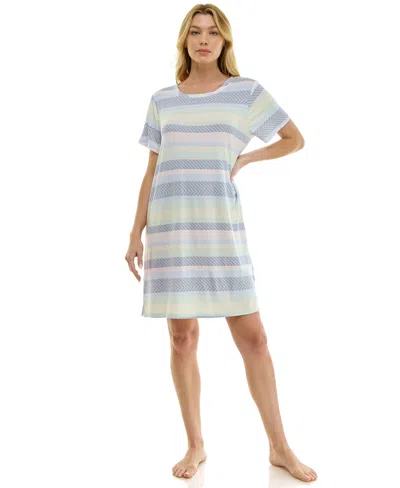 Roudelain Women's Short-sleeve Sleep Shirt In Multi