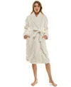 Roudelain Women's Textured Shawl Collar Robe In White