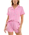 Roudelain Women's Yummy Notched-collar Pajama Set