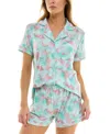 Roudelain Women's Yummy Notched-collar Pajama Set