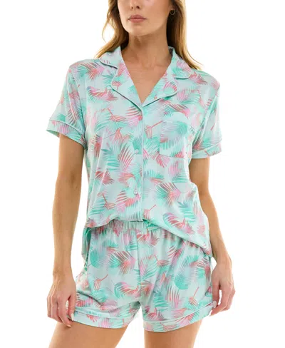 Roudelain Women's Yummy Notched-collar Pajama Set