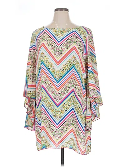 Pre-owned Rouge 3/4 Sleeve Blouse In Ivory