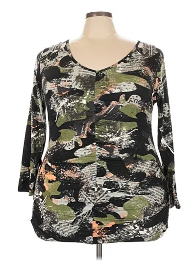 Pre-owned Rouge 3/4 Sleeve T-shirt In Black