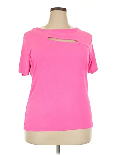 Pre-owned Rouge Active T-shirt In Pink
