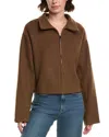 Rouge &  Zip Cardigan In Brown