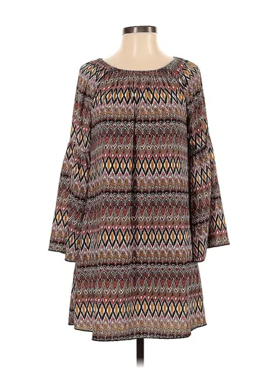 Pre-owned Rouge Casual Dress In Brown