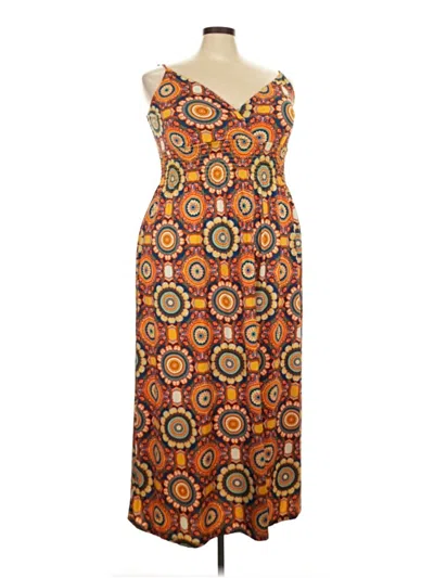 Pre-owned Rouge Casual Dress In Brown