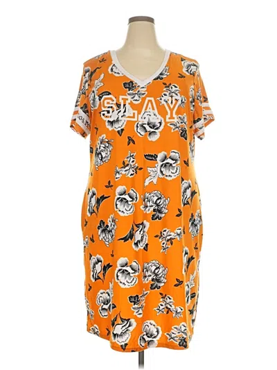 Pre-owned Rouge Casual Dress In Orange