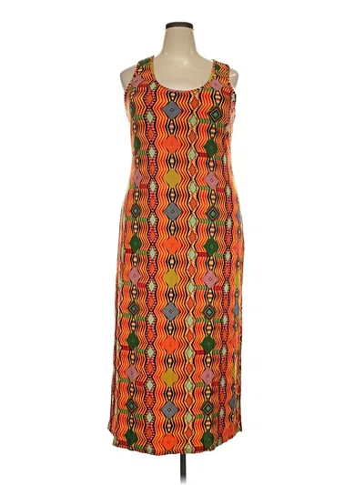 Pre-owned Rouge Casual Dress In Orange