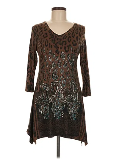 Pre-owned Rouge Cocktail Dress In Brown
