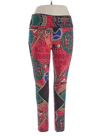 Pre-owned Rouge Leggings In Red