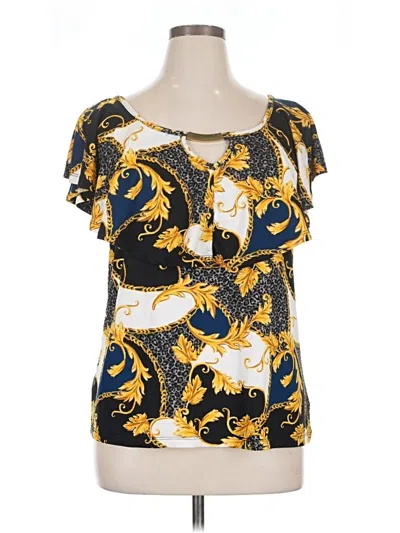Pre-owned Rouge Short Sleeve T-shirt In Gold