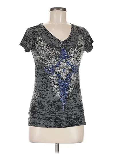 Pre-owned Rouge Short Sleeve T-shirt In Gray