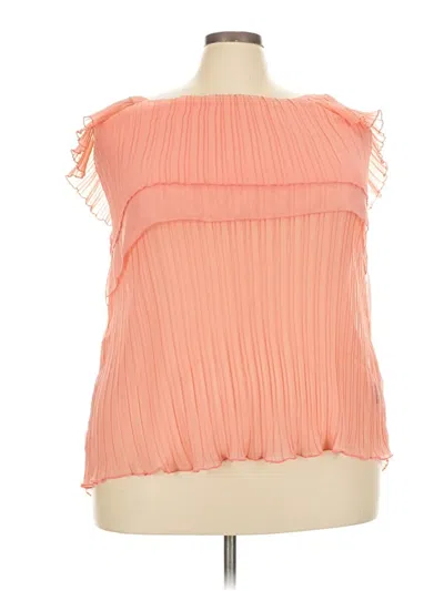 Pre-owned Rouge Sleeveless Blouse In Pink